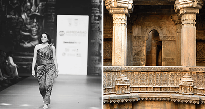Actress Ekta Jain champions sustainable fashion with vegan silk runway appearance celebrating strength and cultural heritage
