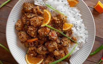 Crispy Orange Sesame Brussels Sprouts