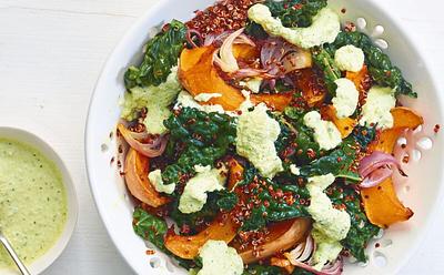 Squash And Kale Quinoa Salad