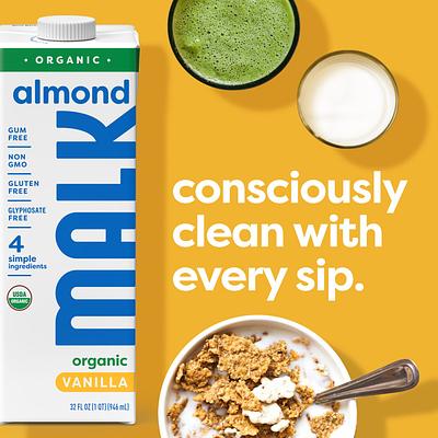 MALK Organics Launches Four-Ingredient, Shelf-Stable Vanilla Almond Milk