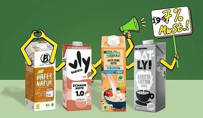 Petition: Rewe, vly, Berief and Oatly Demand Reduced VAT on Plant-Based Drinks in Germany