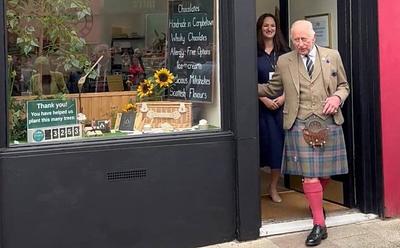 King Charles Visits Luxury Vegan Chocolate Shop In Scotland
