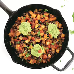 Speedy Vegan Breakfast Hash With Potatoes and Black Beans