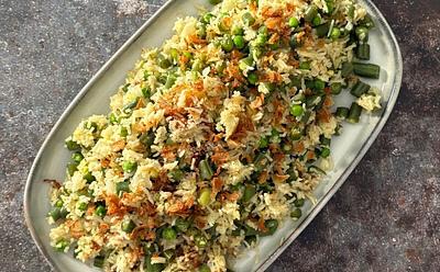 Saffron Green Bean Rice
