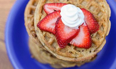 Vegan Mexican Hot Chocolate Waffles