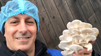 Derek Sarno helps transform chicken farm into mushroom-growing operation