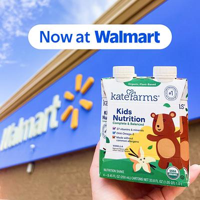 Kate Farms’ Kids Nutrition Line Now Available in Walmart Stores