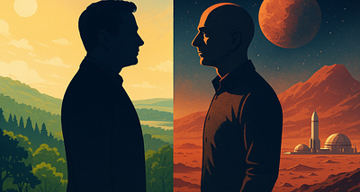 Jeff Bezos and Elon Musk are split on humanity’s next step—keep earth for living, or go multiplanetary?