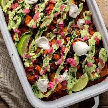 Sweet Potato Black Bean Enchiladas