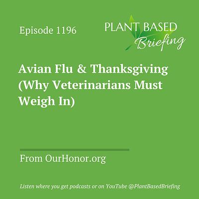 1196: Avian Flu & Thanksgiving (Why Veterinarians Must Weigh In) from OurHonor.org