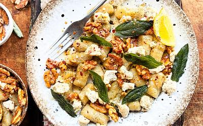 Homemade Gnocchi With Sage, Walnut & Vegan Blue Cheese