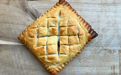 Copycat Greggs Vegan Lattice Pastry (Festive Edition)