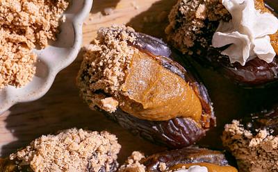 No-Bake Pumpkin Pie Stuffed Dates