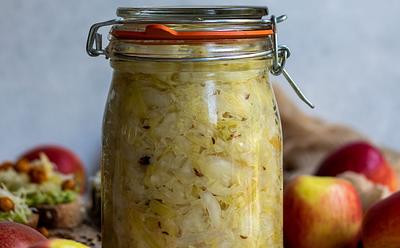 This Apple Spiced Sauerkraut Makes For A Great Homemade Gift