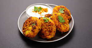 These garlicky white bean patties are crispy outside, creamy inside