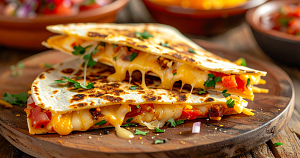These cheesy vegan quesadillas are dangerously easy to love