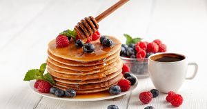 These fluffy vegan pancakes make every morning feel like a weekend