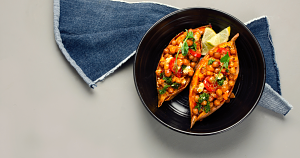 These stuffed sweet potatoes are what cozy weeknights are made for