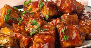These sticky BBQ tofu bites are small but dangerously addictive
