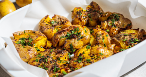 The easiest, crispiest smashed potatoes you'll ever make