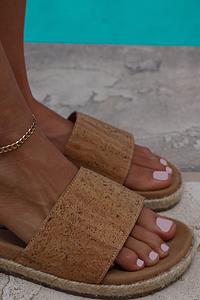 Basics Recycled Cork Sandals