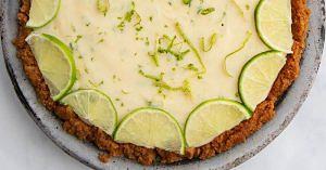 Vegan Key Lime Pie with Ginger Crumb Crust Recipe