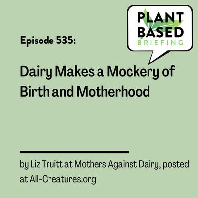 535: Dairy Makes a Mockery of Birth and Motherhood by Liz Truitt at Mothers Against Dairy, posted at All-Creatures.org