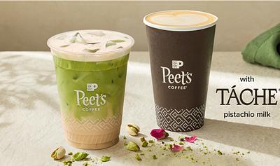Peet’s Coffee Adds Táche Pistachio Milk to Its Winter Menu