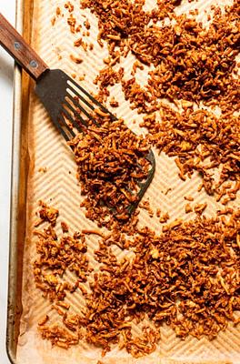 Crispy Sheet Pan Shredded Tofu Topping