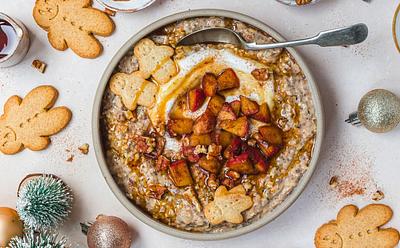 Gingerbread Quick Soak Overnight Oats