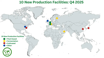 Data & Insights on New Production Facilities in the Alternative Protein Industry Globally