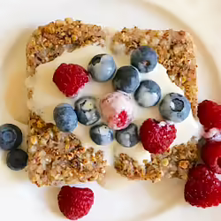 Vegan Buckwheat Breakfast Cakes With Cashew-Maple Cream