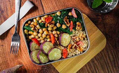 Sweet Potato, Chickpea And Baby Spinach Lunch Box