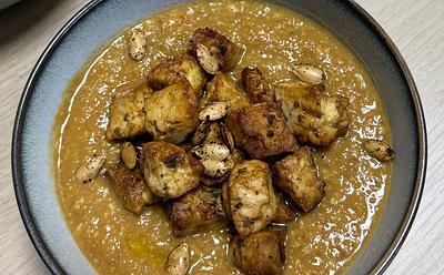 Pumpkin And Green Lentil Soup