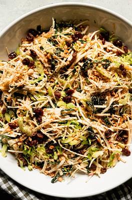 Crisp Celery Root Salad with Peanut Vinaigrette & Apple