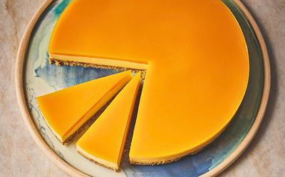 High-Protein Mango And Cashew Cheesecake