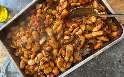 Greek Gigantes With Garden Veggies