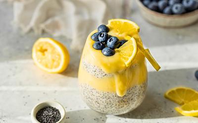 Lemon Poppy Seed Chia Pudding