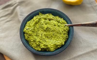 Wild Garlic Edamame Pesto