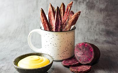 Air Fryer Purple Sweet Potato Fries