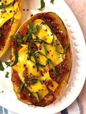 Vegan Stuffed Spaghetti Squash