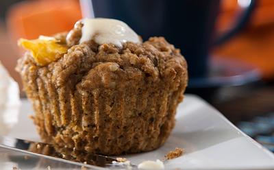 Orange Muffins With Ginger And Hemp Hearts