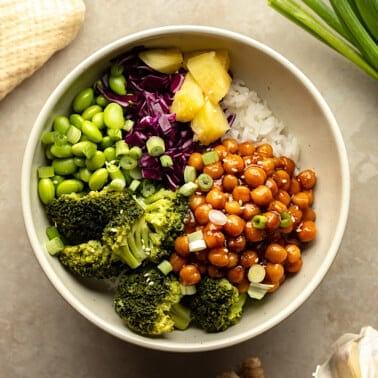 Sticky Teriyaki Chickpeas