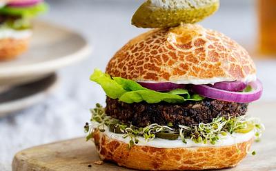 Teriyaki Black Bean Burgers