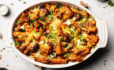 Plant-Based Lamb Kofta Pasta Bake