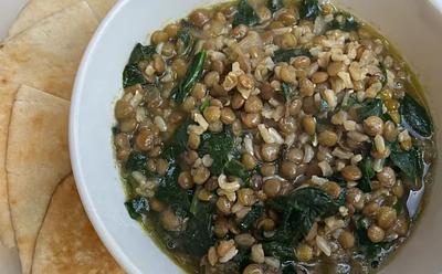 This Vegan Mujadara Soup Is A Healthy Twist On A Lebanese Comfort Classic