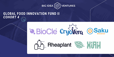 Big Idea Ventures Backs Five Startups Targeting Cost and Scalability in Food Biotech