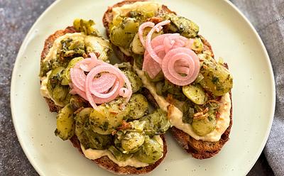 How To Make These Flavorful Pesto Butter Beans