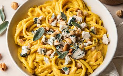Creamy Squash And Blue Cheese Pasta