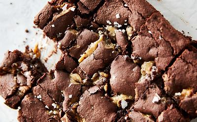 Vegan Maple Caramel Brownies